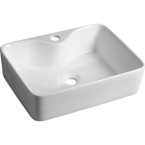 Sapho Balena - Aufsatzwaschtisch 48x14x37 cm, weiß BH7013