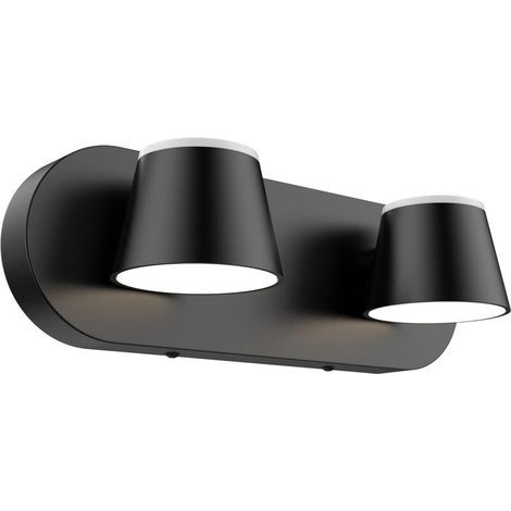 Weiße LED-Wandleuchte mit 3 Leuchten für Badezimmer, verstellbar und dimmbar, 10 W, neutrales Licht, 1 Stück (1/5)