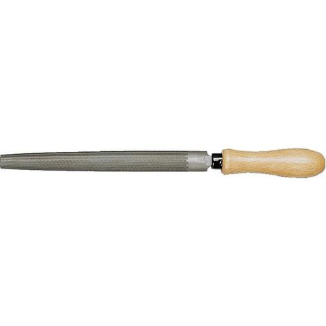 Limes demi-rondes manche bois 910 Taille mi-douce 25x7 - NOVALIA