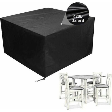 Housse table jardin carrée imperméable – Oxford, 135 cm – Multi-couleurs – YYV (1/4)