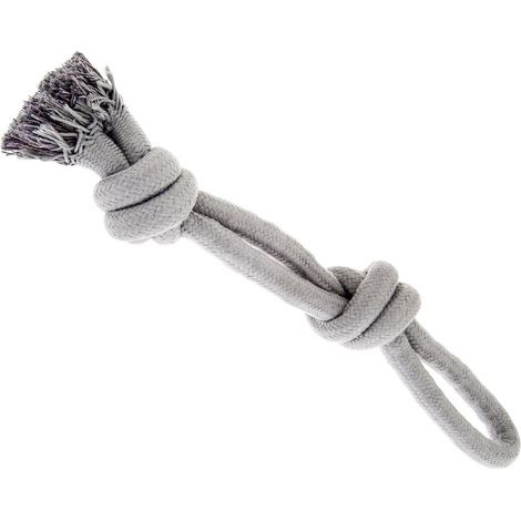 grigio: Palla 2 nodi in corda di nylon Fuxtreme Gioco per cani