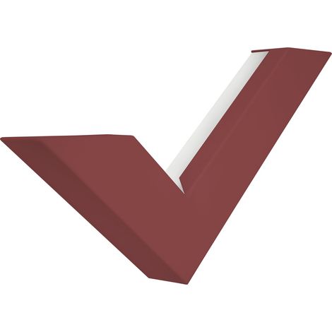LUMICOM  VI99 Applique, LED INTEGRATO, 10W, 4000K, vetro serigrafato, rosso cowhide, 46x24cm