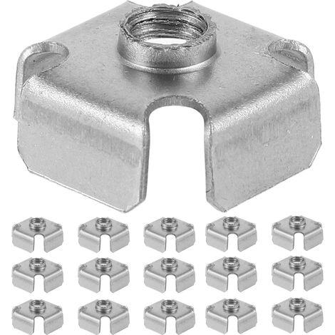 50 inserts filetés métalliques multifonctionnels pour tubes carrés M6 (1/5)