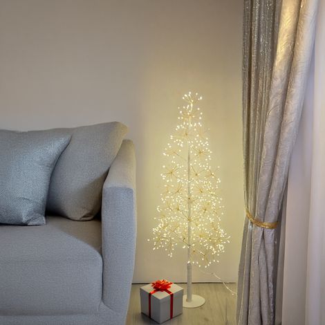 Sapin lumineux blanc riche 90 cm 540 Micro LED blanc chaud (1/3)