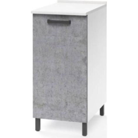 Mueble bajo para cocina de hormigón gris 1 puerta Cm 30x50xH 85