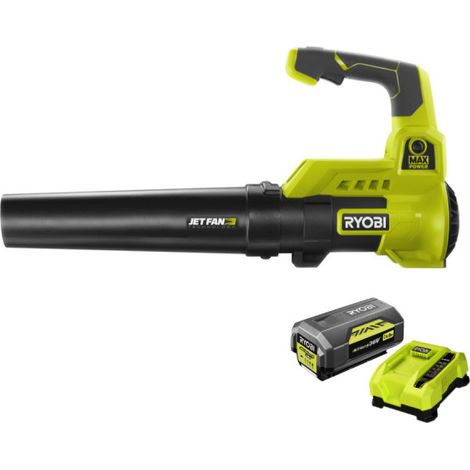 RYOBI - Soffiatore RYOBI 36V Max Power - 1 batteria LithiumPlus 36V 4.0Ah - 1 caricabatterie rapido 6.0Ah - RY36BLA-140 (1/5)