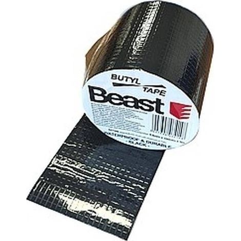 Ruban Butyle Étanche 0,8 mm x 100 mm x 5 m - Noir UV Résistant - Beast