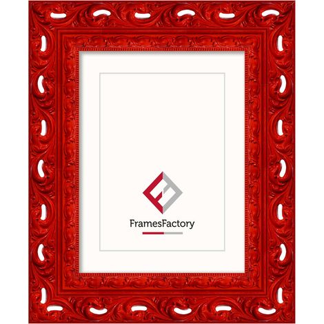 Cornice portafoto decorativa Kona 18 × 18 cm, rossa (1/5)