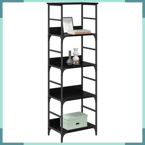 Étagère - 882756 - Chêne noir - Bois d'ingénierie - 50 x 33 x 153 cm (1/5)