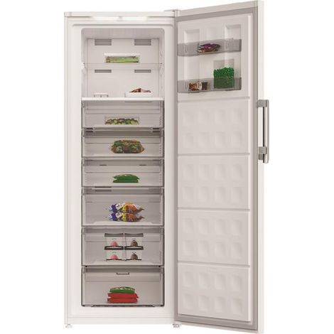 Whirlpool – Congélateur armoire 404 L No-Frost – Classe E – 38 dB – Congélation rapide – 6 tiroirs transparents – Écran de contrôle externe