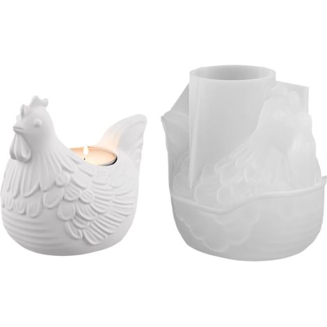 Moule À Poussin De Pâques Pour Résine Époxy Démoulage Facile Outil Lisse Moule En Silicone Pour Résine Pour Artisans Débutants Et Confirmés Cadeau Pâques Décoration Maison Bougie (1/5)