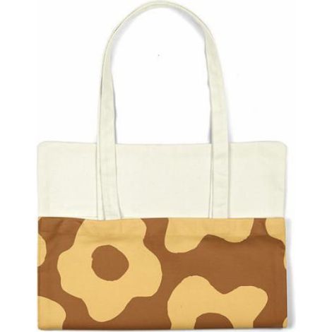 Sac shopping coton réutilisable Bonamaison - Tote bag 34 x 40 cm, manches 30 cm (1/4)