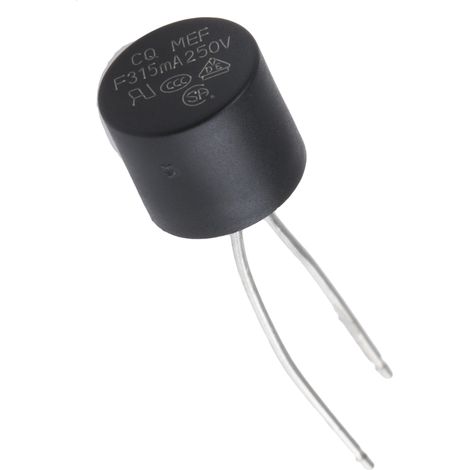 Fusible non réarmable filaire RS PRO, Sortie Radiale, 315mA, type F 250V
