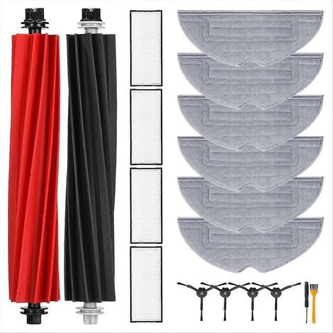 Pour aspirateur robot Roborock S8+/S8 Plus/S8 : brosse principale, filtre HEPA, lingette de nettoyage, sacs à poussière (pièces de rechange) (1/5)