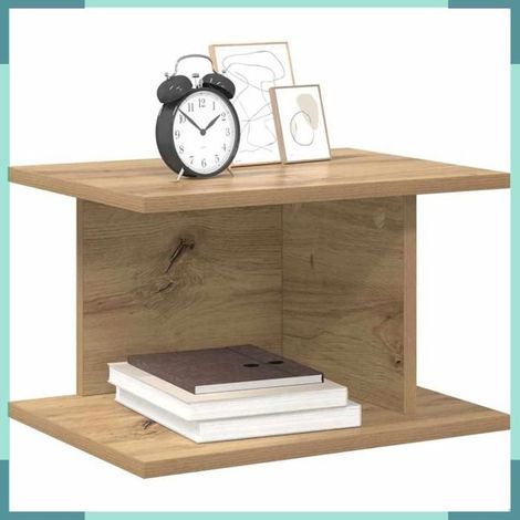 891183 Table de chevet 2 pcs Chêne artisanal 40 x 30 x 25 cm (1/5)
