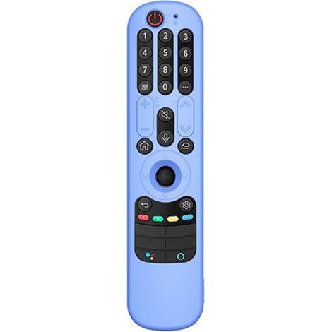 Coque en Silicone pour LG AN-MR21GC MR21N/21GA Housse de Protection pour TéLéCommande LG OLED TV Remote un MR21GA (Bleu Lumineux) (1/4)