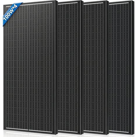 Panneau solaire Rvpozwer 400W de type N 18BB, module solaire mono haute efficacité 25%, portable, étanche, idéal pour camping-car, bateau, caravane, camping, alimentation hors réseau