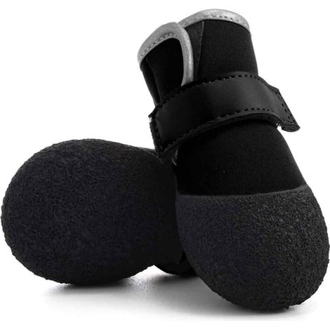4 bottes imperméables pour chien, semelles robustes en caoutchouc, adaptées neige et chaleur, taille unique (1/5)