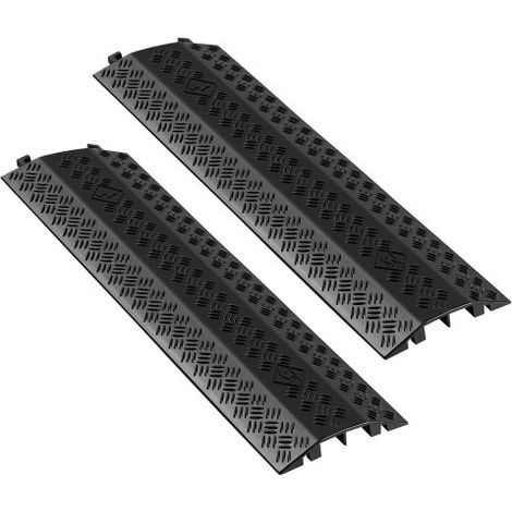 Rampe de Protection Câbles - Lot de 2 - Passage de Câble au Sol (1/5)
