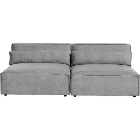 Moderno sofá modular 2 plazas sin reposabrazos tapizado de tela marrón Hellnar (1/5)