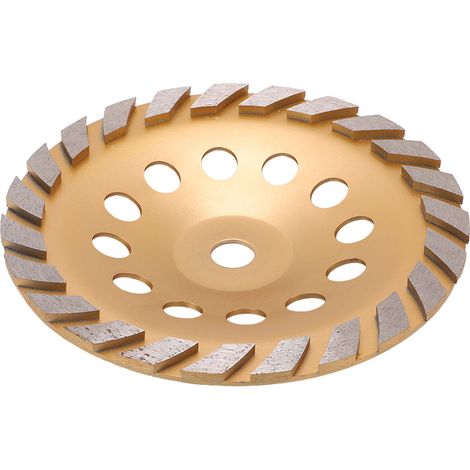 230-mm-Turbo-Diamantschleifscheibe, glatt schneidend und rostbeständig, Schleifscheibe mit Unterlegscheibe, 22-mm-Bohrung, Gold (1/5)
