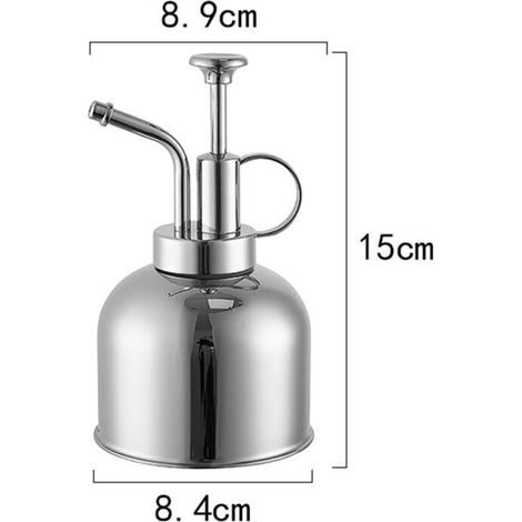 304 acier inoxydable arrosage de fleurs pot de douche fleur argent Petit jet d'eau pot pulvérisateur (1/5)