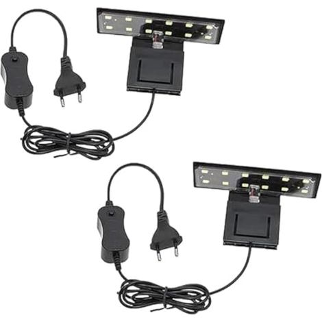 2 lampes LED pour aquarium, pour plantes aquatiques et poissons, 220 V, 6 W (1/5)