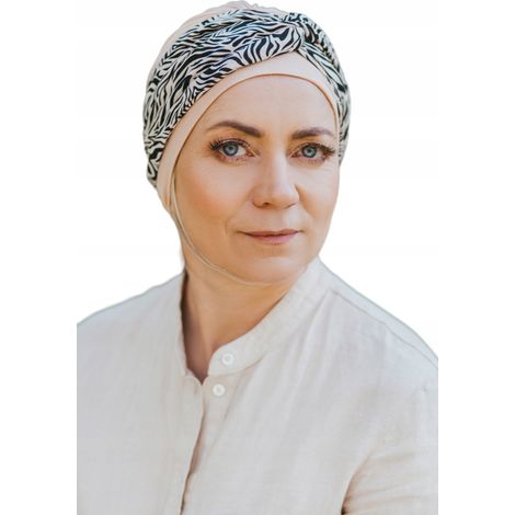 Zuza 138-1 Damen-Kopfbedeckungsset, Turban + Stirnband, polnisches Produkt (1/4)