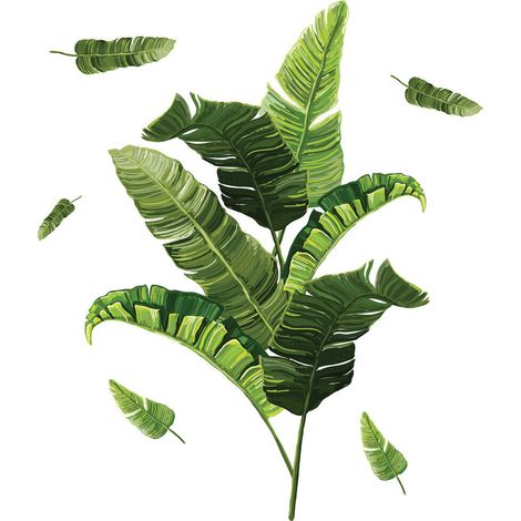 Stickers - Feuilles De Bananiers - Hauteur 92.71 cm (1/3)