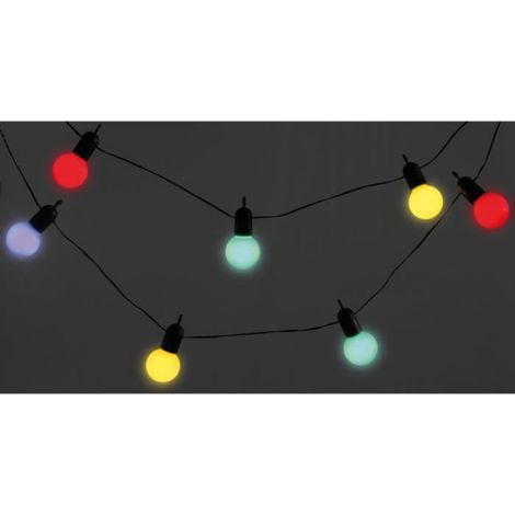 Guirlande guinguette - - 4,75 m - LED faible consommation - 20 ampoules - 4 couleurs (1/4)