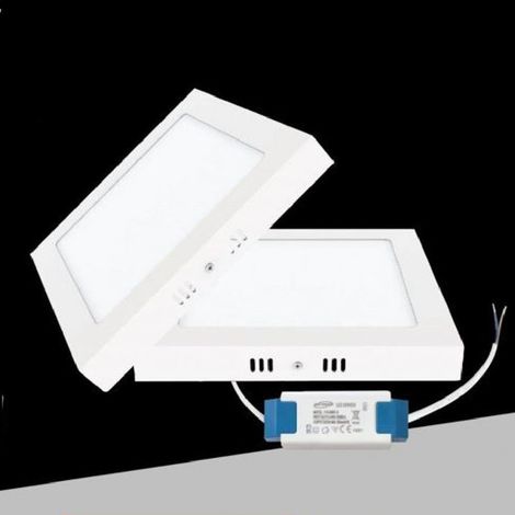 TRADE SHOP - Plafoniera Pannello Led Quadrato 6 Watt Cct Tre Colorazione Di Luce P120b-q3c - (1/5)