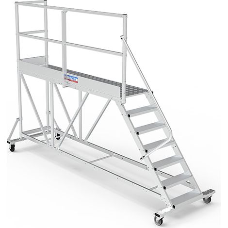Plateforme roulante 10 marches - Hauteur max. de travail 4.00m - PTF2510G