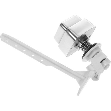 Bouton de Chasse D'eau Latéral pour Toilettes, Plastique Argenté (1/5)