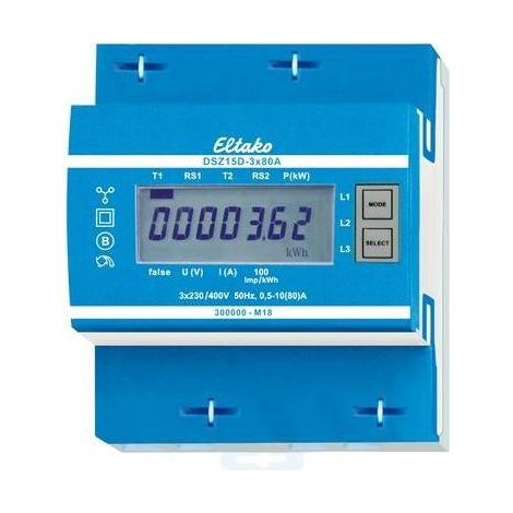 Eltako Drehstromzähler MID, geeicht DSZ15D-3x80A MID (1/5)