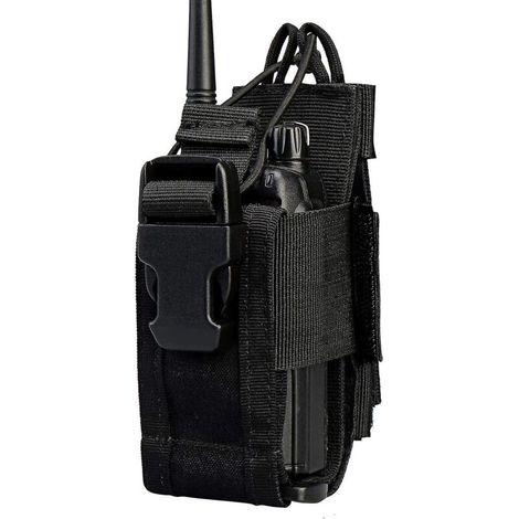 Outdoor-Walkie-Talkie-Funkgerätetasche, Tasche für drahtlose taktische Funkgeräte (schwarz) (1/5)