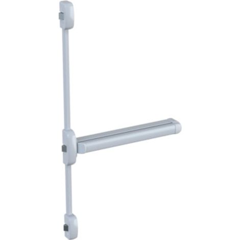 Serrure antipanique MODULO push 2 et 3 points latéraux coupe-feu argent - ANTIPANIC