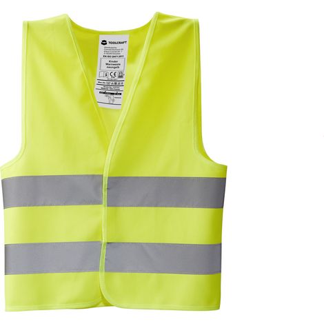 TOOLCRAFT TO-5150550 Kinder Warnweste neongelb EN ISO 20471:2013 (1/3)