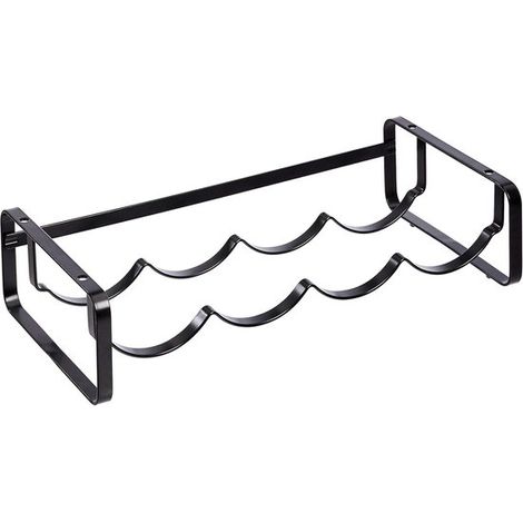 Botellero Basics, apilable, de mesa, negro, 40,01 x 9,5 x 19,99 cm (1/5)