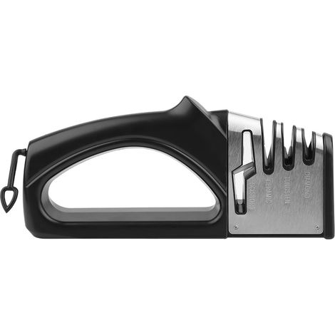 1 Aiguiseur couteaux,manuel 4 en 1,tapis antidérapant silicone,poignée ergonomique,cuisine（Q3 : Nouveaux produits pour le mois d'août） (1/5)