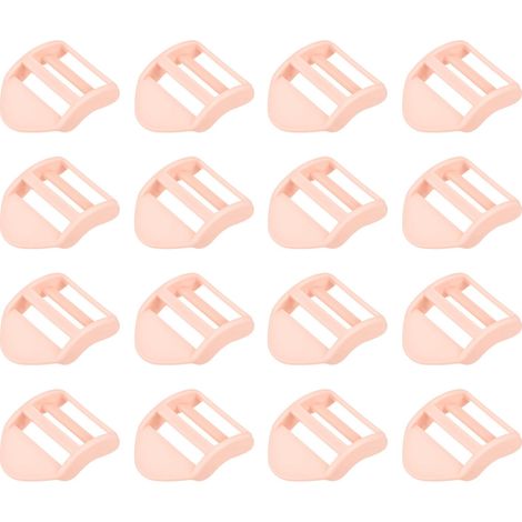 16Pcs Glisseur En Plastique Pour Échelle 1-1/4" (32mm) Rose (1/5)
