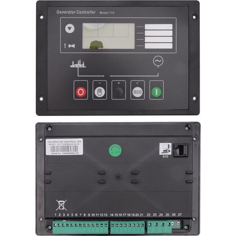Pannello di controllo elettronico per gruppo elettrogeno diesel – Schermo LCD in ABS – Spegnimento automatico – Modulo di controllo