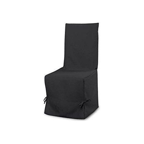 Housse de chaise en coton PANAMA anthracite