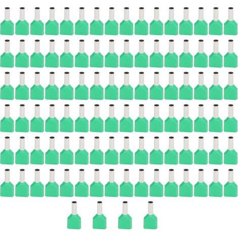 100 Pièces Bornes à Œillet Isolées PVC - Cosses à Oeillet en Cuivre pour Câbles - Terminaux Pressés à Froid (1/5)