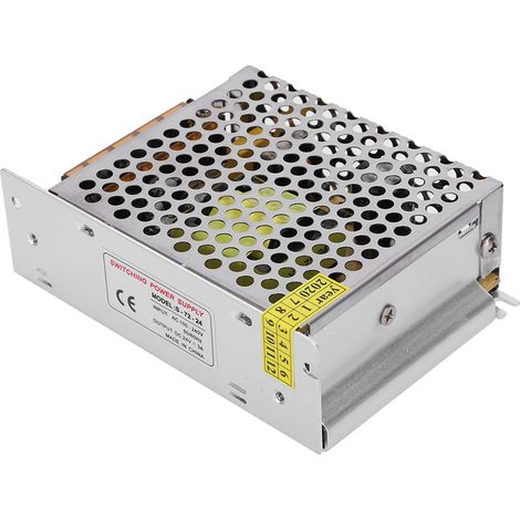 Alimentation à découpage en alliage d'aluminium, alimentation DC24V pour rubans LED d'imprimante 3D (S-72-24 (24V 3A 72W) AC100-240V) (1/5)