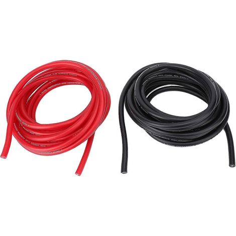 2PCS Câble 8AWG Haute Température Résistant Fil Auto Puissance Masse pour Voiture Camping-Car Bateau (1/5)