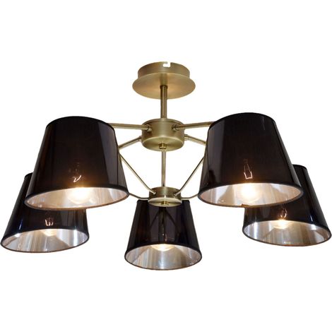 Lampadario Candellux Cortez 35-54999 ottone 5xE14