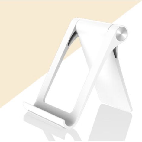 Support de téléphone portable blanc, support de téléphone portable de bureau, base pour téléphone portable, support de téléphone portable pliable (1/5)
