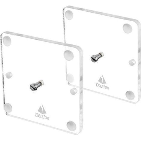 Lot de 2 supports muraux en acrylique pour disques vinyles transparents 30 cm (12 pouces). (1/5)