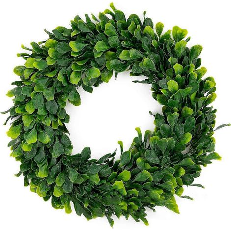 2025 Accrochez cette couronne de porte verte de 50 cm pour une touche de charme instantanée à votre intérieur. (1/5)