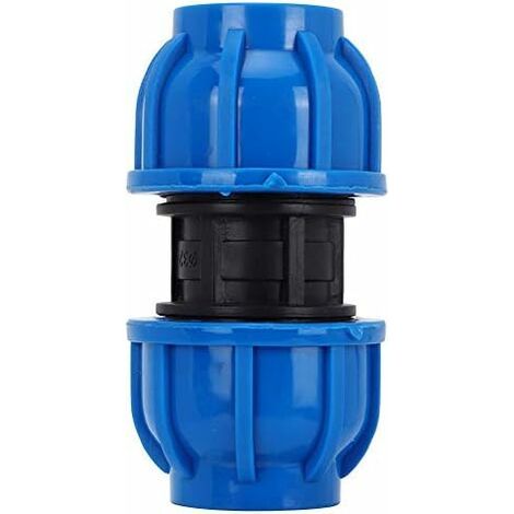 BUNTHAUS 4Pcs PE Connecteur Droit En Plastique 32mm à 32mm Adaptateur De Tuyau D'eau Raccord Droit Raccord De Tuyau D'Eau Tube Raccords (1/5)